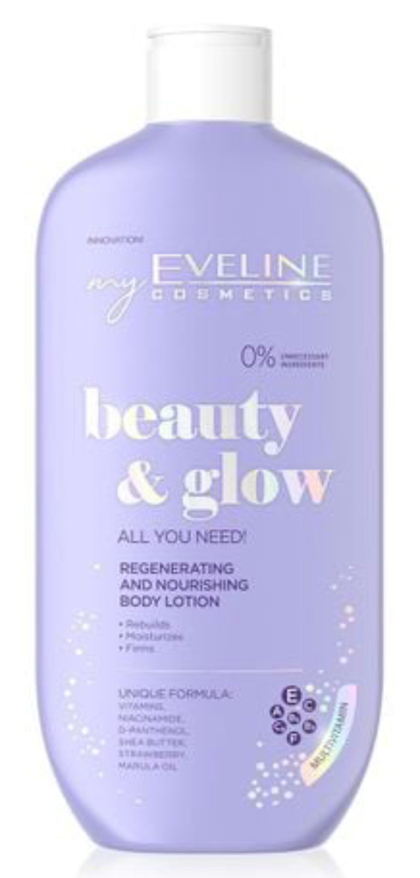 Купить Лосьон для тела EVELINE для тела регенерирующий питательный Beauty & Glow 350 мл (5903416040545) - Фото 1 Лосьон для тела EVELINE для тела регенерирующий питательный Beauty & Glow 350 мл (5903416040545) - Фото 1