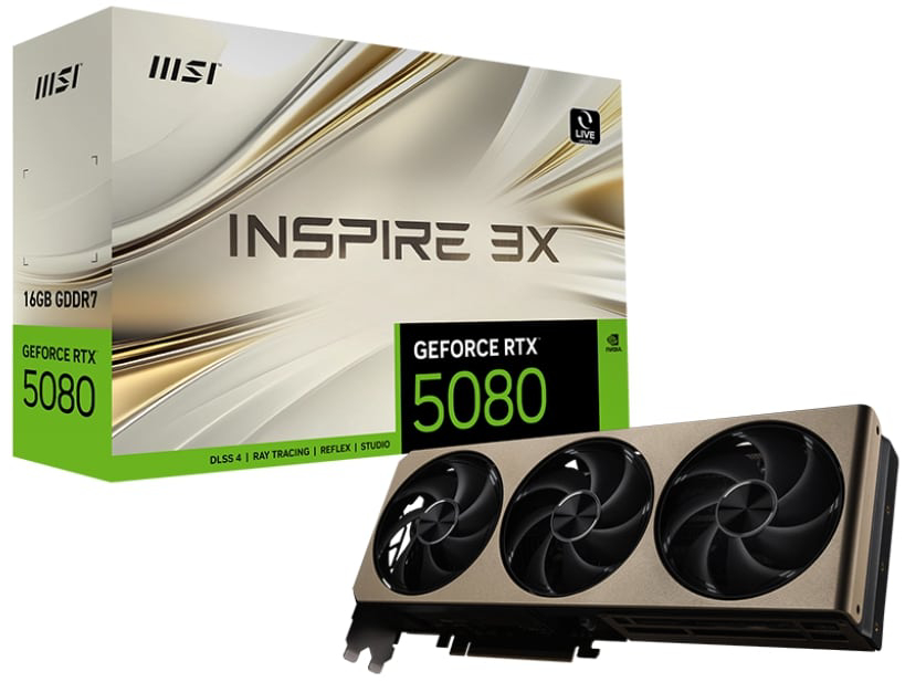 Видеокарта MSI RTX 5080 16G INSPIRE 3X - Фото 1