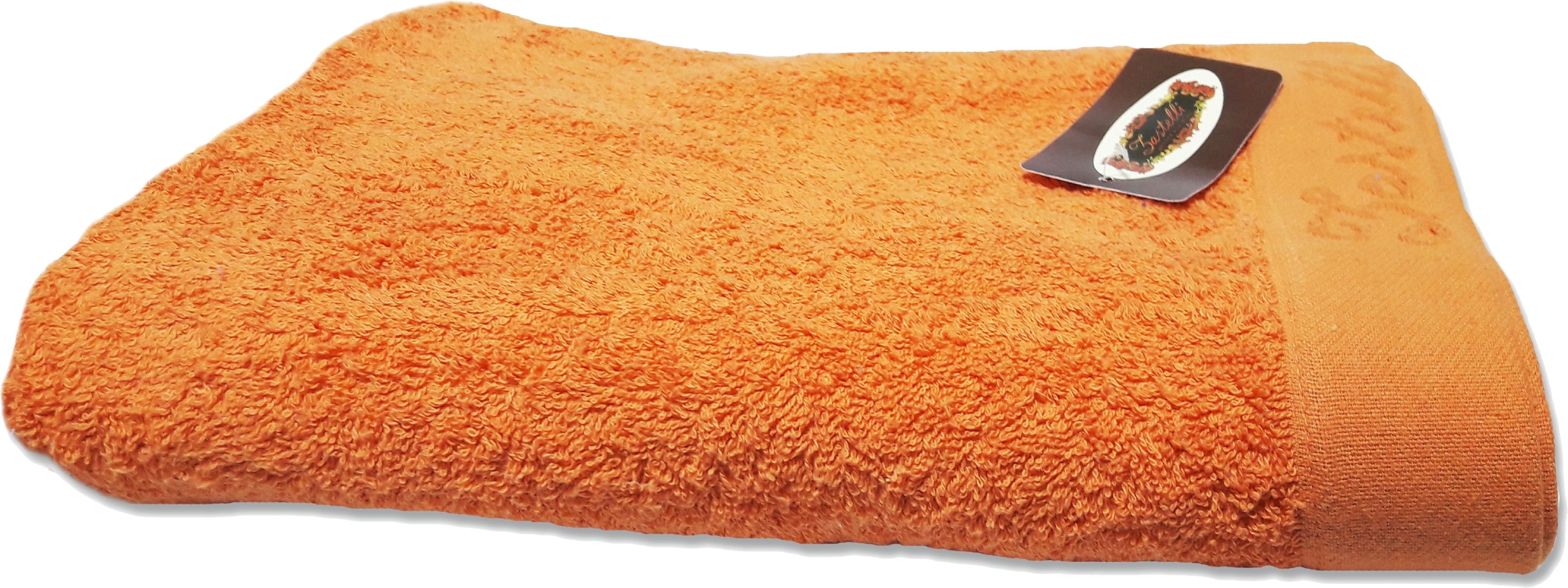 Рушник банний Zastelli Border помаранчевий 70х140 см (10273-001579) - Фото 1