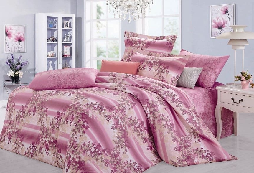 Комплект постельного белья Zastelli SX3455 200х220 см розовый - Фото 1