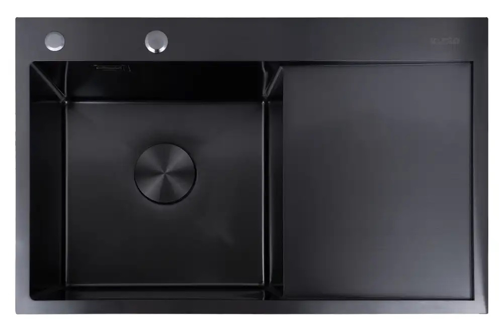 Мийка кухонна Ventolux HMKS LW 7850 PVD BK 3/0,8 - Фото 1