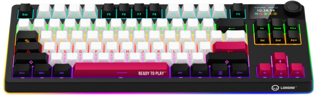 Клавиатура беспроводная игровая Lorgar KBP70TKLW Wireless TKL Mechanical Pro Black-Red (LRG-KBP70TKLW-BK-US) - Фото 1