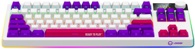 Клавиатура беспроводная игровая Lorgar KBP70TKLW Wireless TKL Mechanical Pro White (LRG-KBP70TKLW-WH-US) - Фото 1