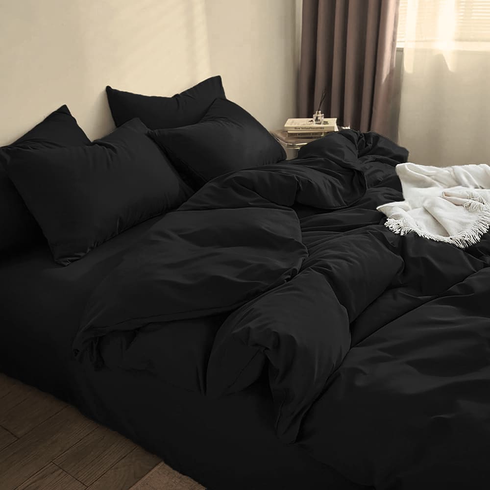 Комплект постельного белья Zastelli BLACK бязь 175х210 Черный (20984) - Фото 1