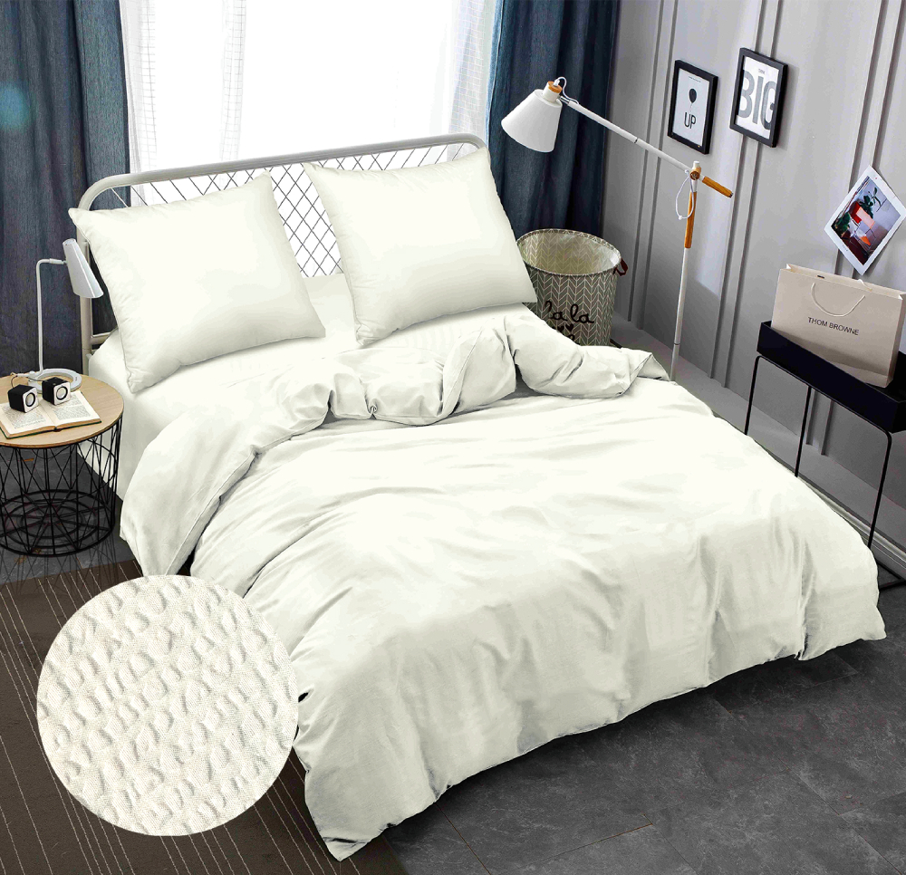 Комплект постельного белья Zastelli IVORY-CREAM жатка 175х210 Кремовый (20914) - Фото 1