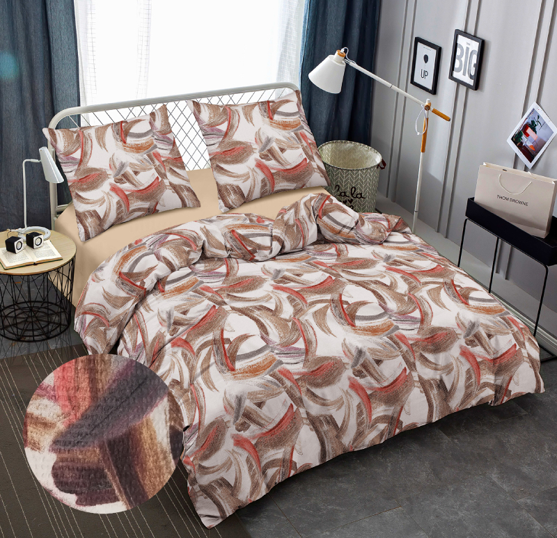 Комплект постільної білизни Zastelli J3737-12/Beige жатка 175х210 Різнокольоровий (22263) - Фото 1