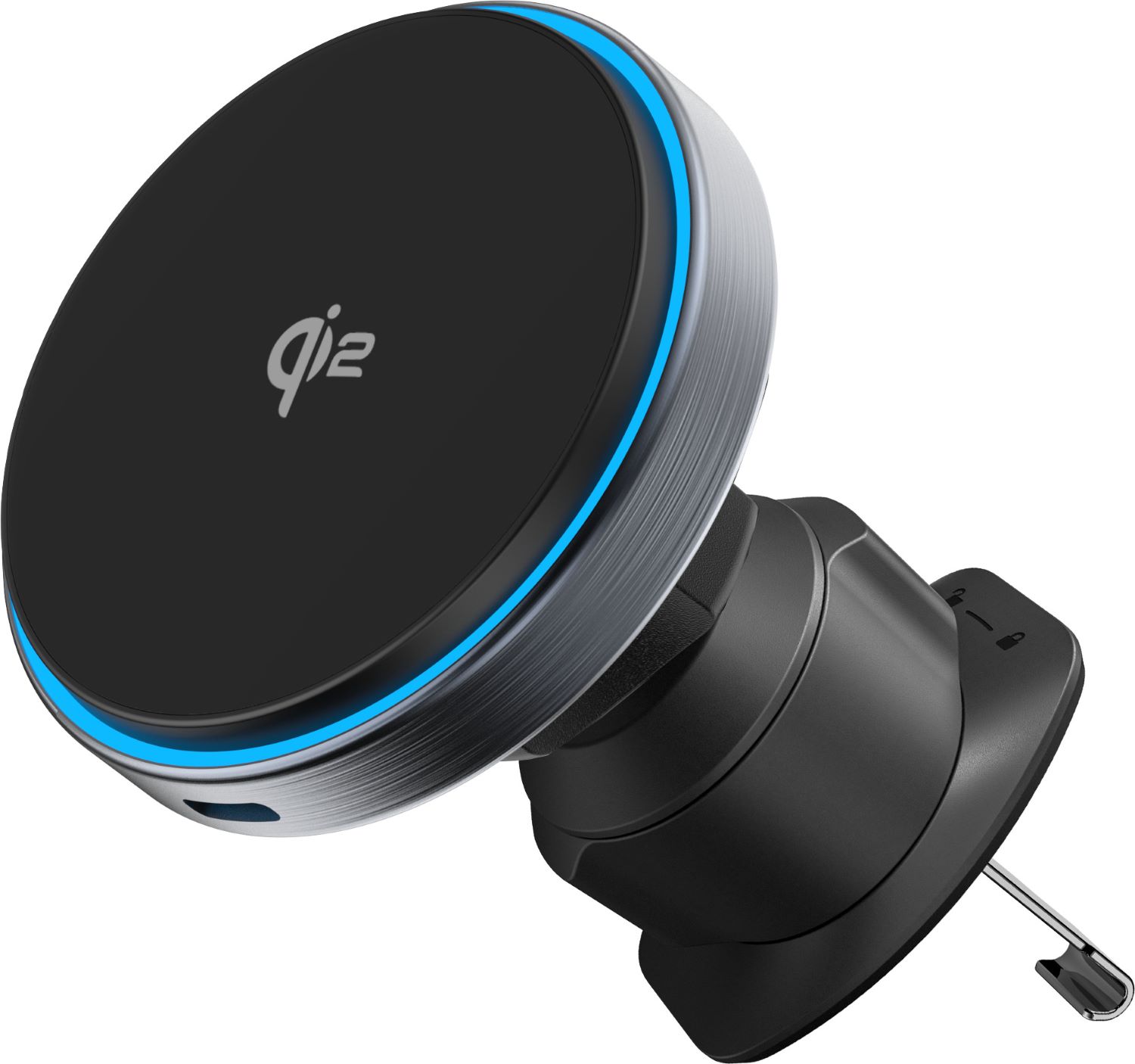 Автотримач з бездротовою зарядкою Proove Titanium Circle Qi2 15W Gray (WHTC15010003) - Фото 1