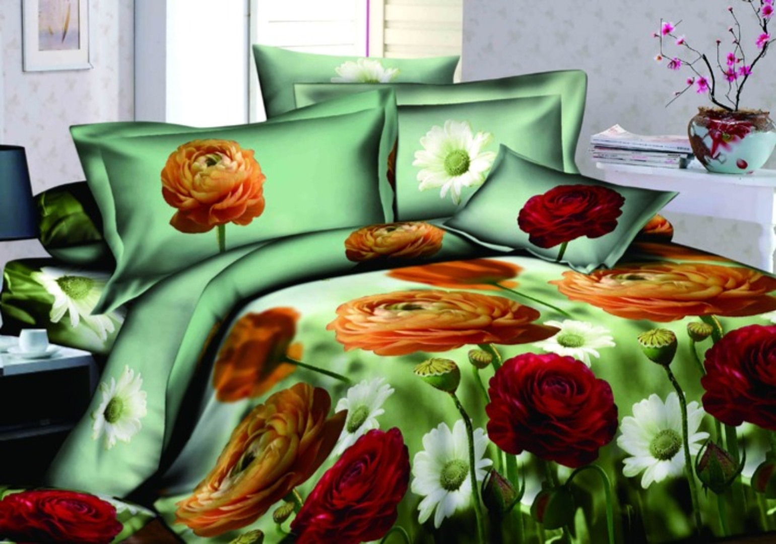 Комплект постільної білизни Word of Dream H1088 сатин 150х215 (09996) - Фото 1