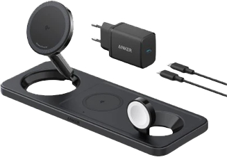 Беспроводное зарядное устройство Anker MagGo Wireless Charging Station 15W 3-in-1 Pad (B25M1311) - Фото 1