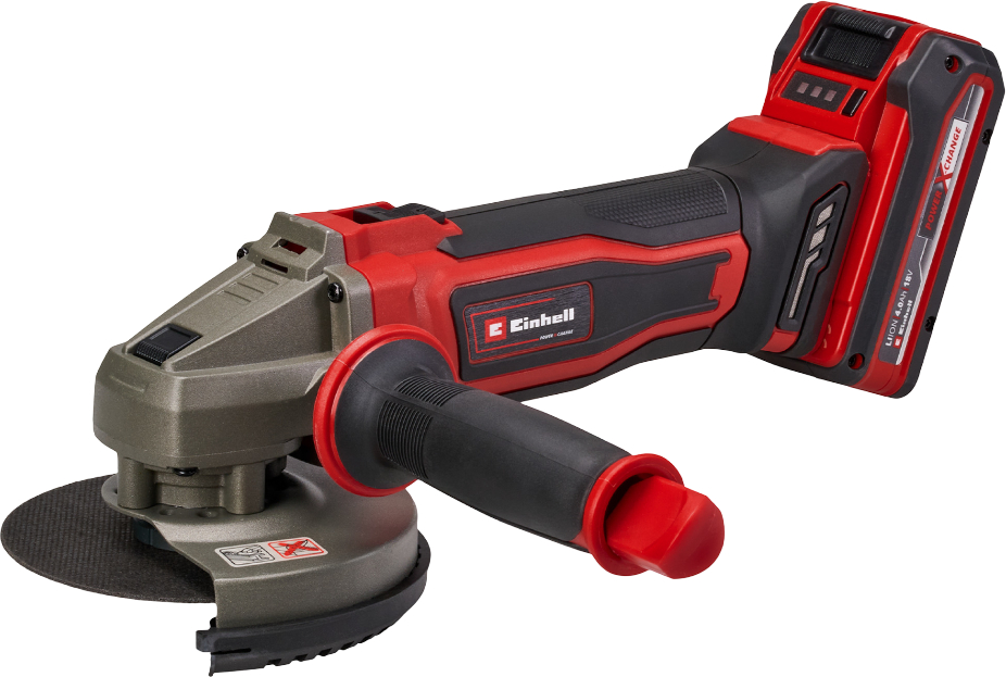 Купить Болгарка Einhell TE-AG 18/125-2 Li 1x4.0 Ah (4431190) - Фото 1 Болгарка Einhell TE-AG 18/125-2 Li 1x4.0 Ah (4431190) - Фото 1