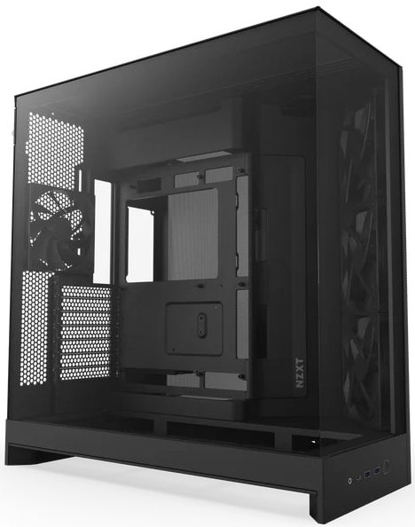 Корпус NZXT H9 Flow Dual-Chamber Mid-tower Case - All Black (CM-H92FB-01) - Фото 1