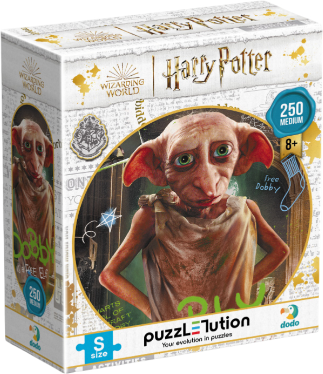 Пазли (8 +) Dodo Medium-S Harry Potter Добі 250 ел. (200497) - Фото 1