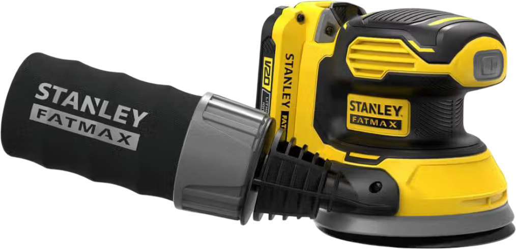 Ексцентрикова шліфовальна машина Stanley FatMax Li-Ion 18В (SFMCW220D1S) - Фото 1