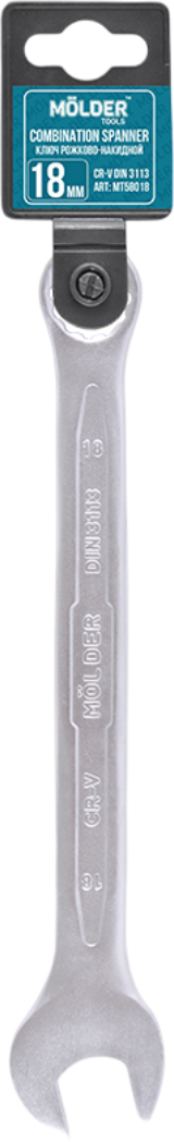 Ключ комбинированный Molder CR-V 18 мм (MT58018) - Фото 1