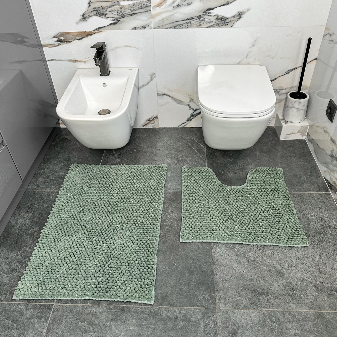 Купить Набор ковров DarianA АНАНАС 55х50+50х80 см Нефрит (1000009843) - Фото 1 Набор ковров DarianA АНАНАС 55х50+50х80 см Нефрит (1000009843) - Фото 1