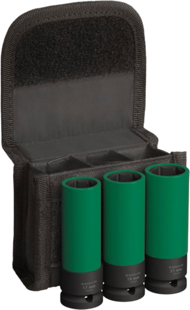 Набор торцевых головок Bosch Professional Extra Deep 1/2" 85 мм 3 шт. (2.608.003.033) - Фото 1