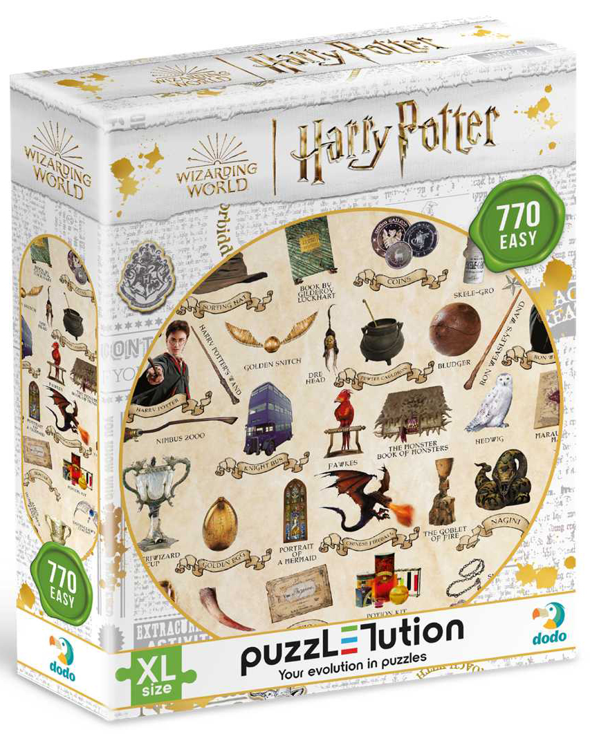 Пазли картонні (8 +) Dodo Easy-XL Harry Potter. Посібник для чарівників 770  ел. (200569) - Фото 1