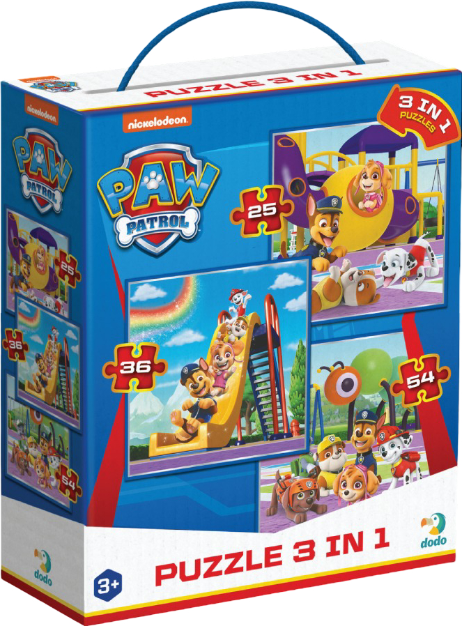 Пазлы (3-4 года) Dodo 3 в 1 Paw Patrol. Игровая площадка (200578) - Фото 1