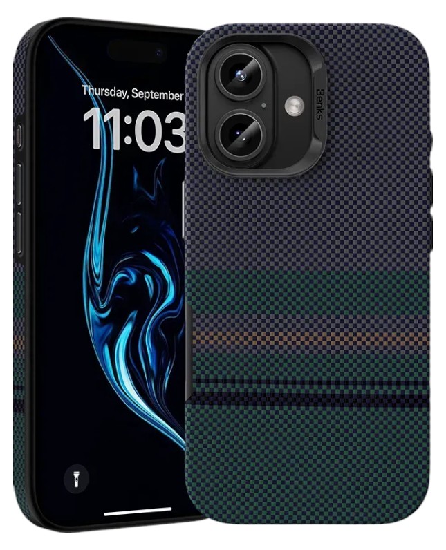 Чехол для смартфона Benks MagClap ArmorAir Aurora Kevlar Kevlar for iPhone 16 (1378425) - Фото 1