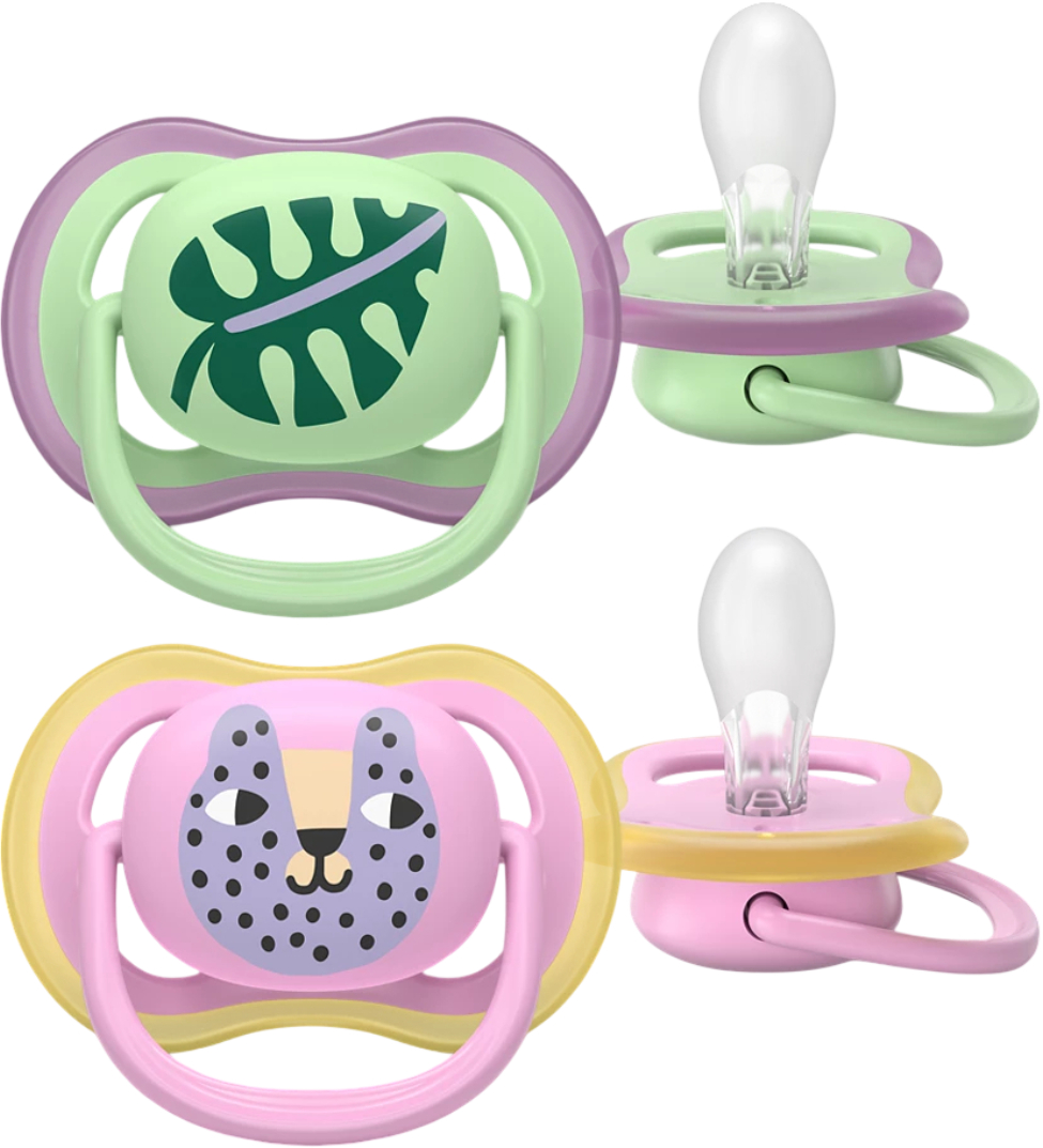 Ортодонтическая пустышка Philips Avent Ultra Air, 6-18 мес. (SCF087/13) - Фото 1