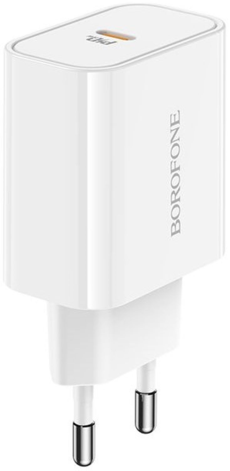 Мережевий зарядний пристрій BOROFONE BA57A PD20W charger White (6931474745538) - Фото 1