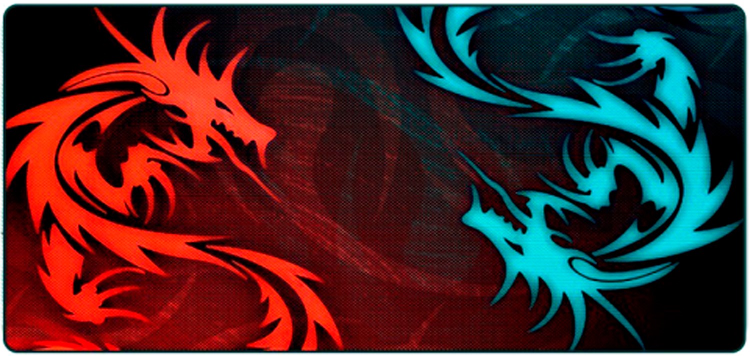Килимок для миші  ігровий Voltronic Red and Blue Dragons (RBD300-700) - Фото 1