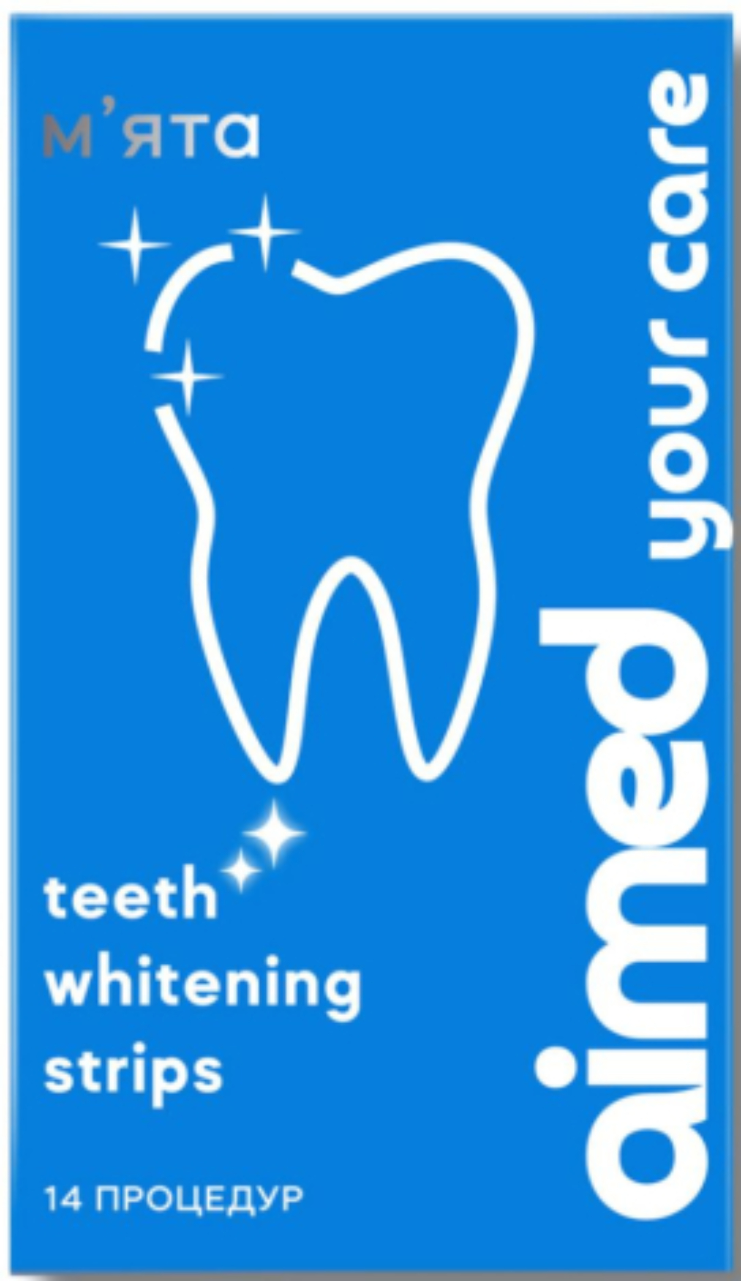 Відбілюючі смужки для зубів AIMED Teeth Whitening Strips 28 шт на 14 процедур смак мʼята (AI-TWS28_mint) - Фото 1