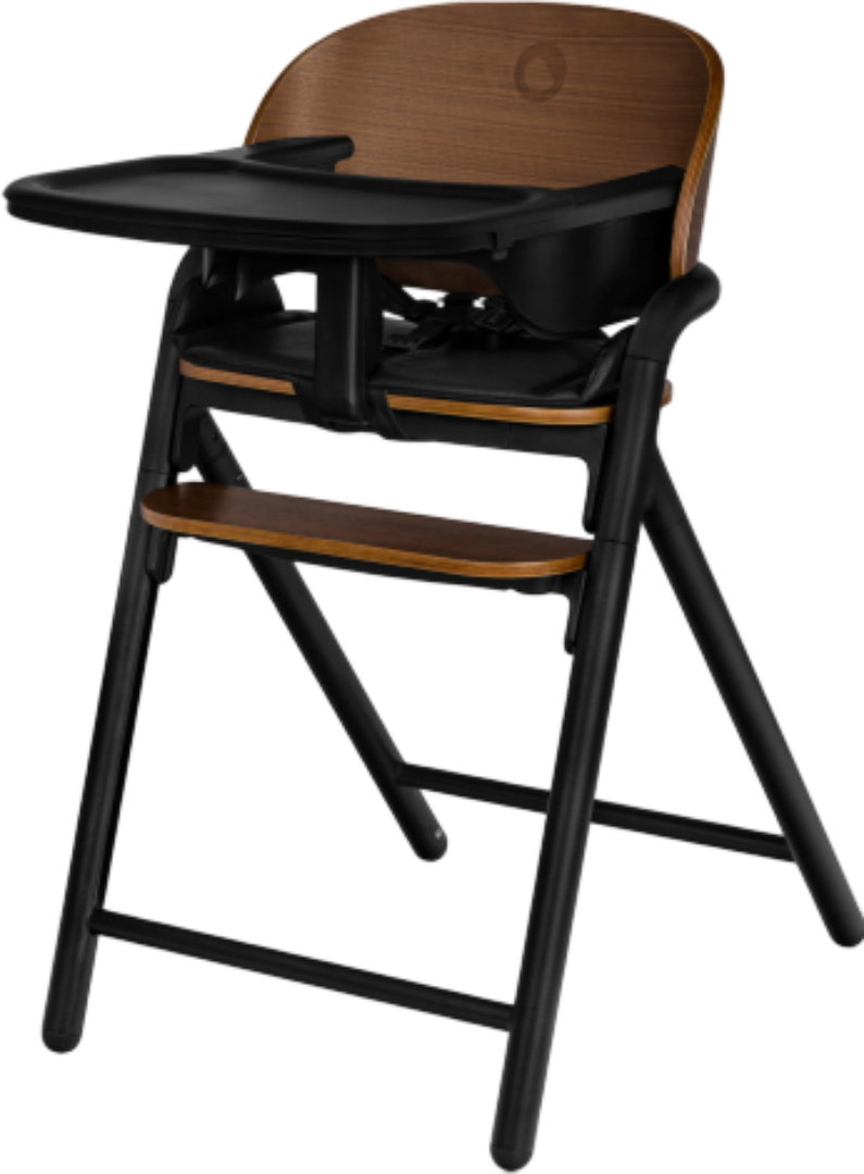 Стульчик для кормления классический Lionelo CELIA BLACK WOOD - Фото 1