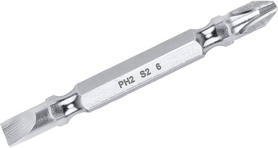 Набор бит для отвертки Total PH2+SL6, 65 мм 10 шт. (TAC16HL133) - Фото 1