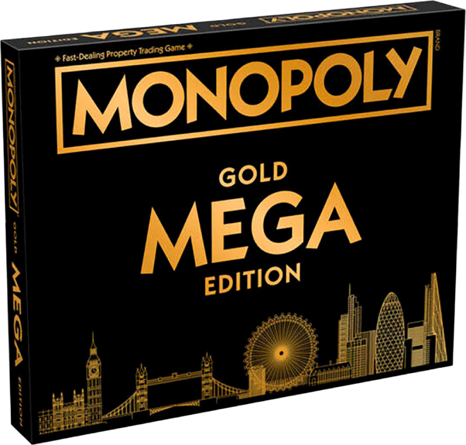Настільна гра (8+) Winning Moves MONOPOLY Mega Gold UK (WM02108-EN1-6) - Фото 1