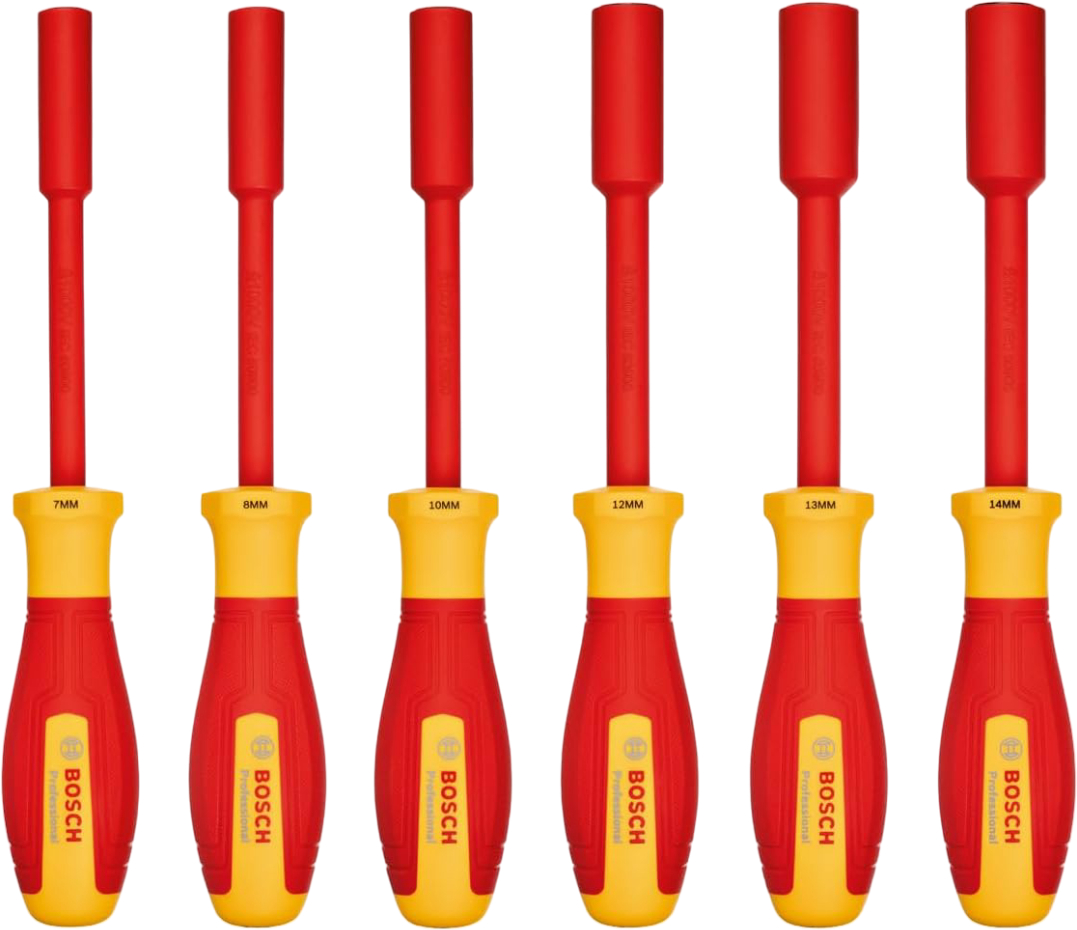 Набір торцевих ключів Bosch Professional 6 шт. VDE (1.600.A02.NF3) - Фото 1