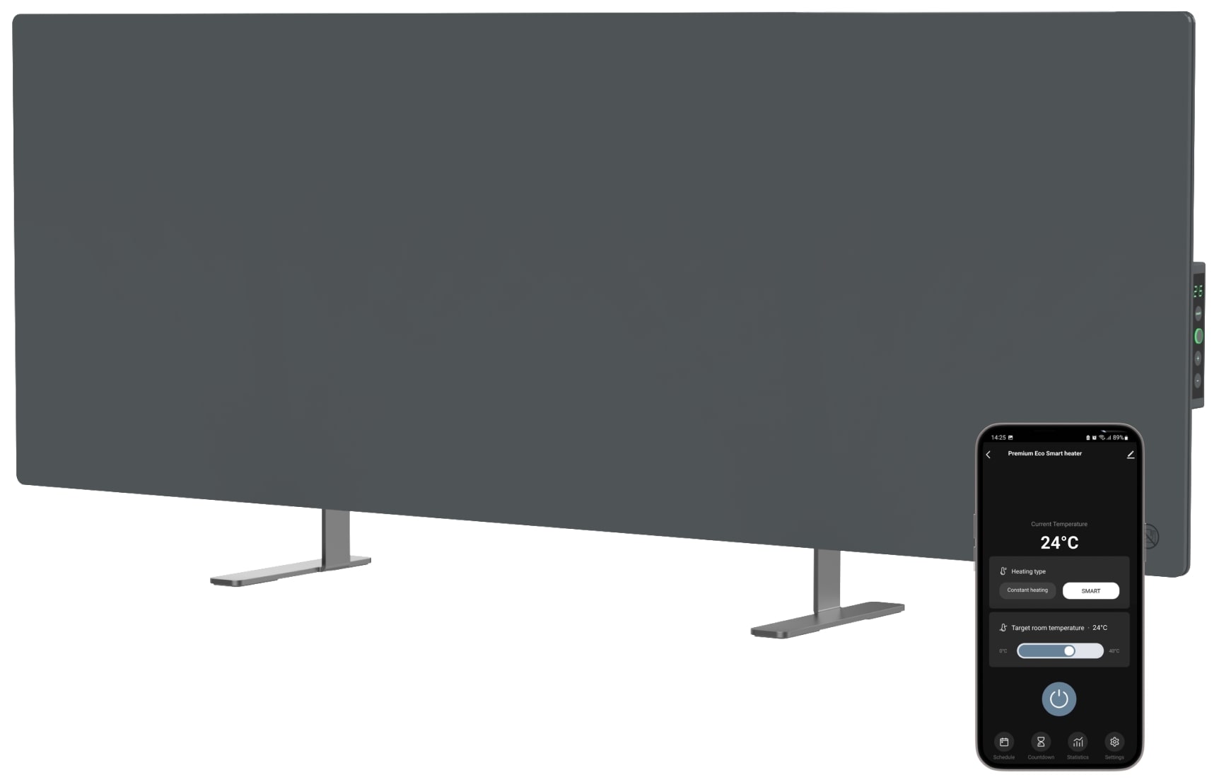 Конвектор AENO Premium Eco Smart GH5S LED Grey (AGH0005S) - Фото 1