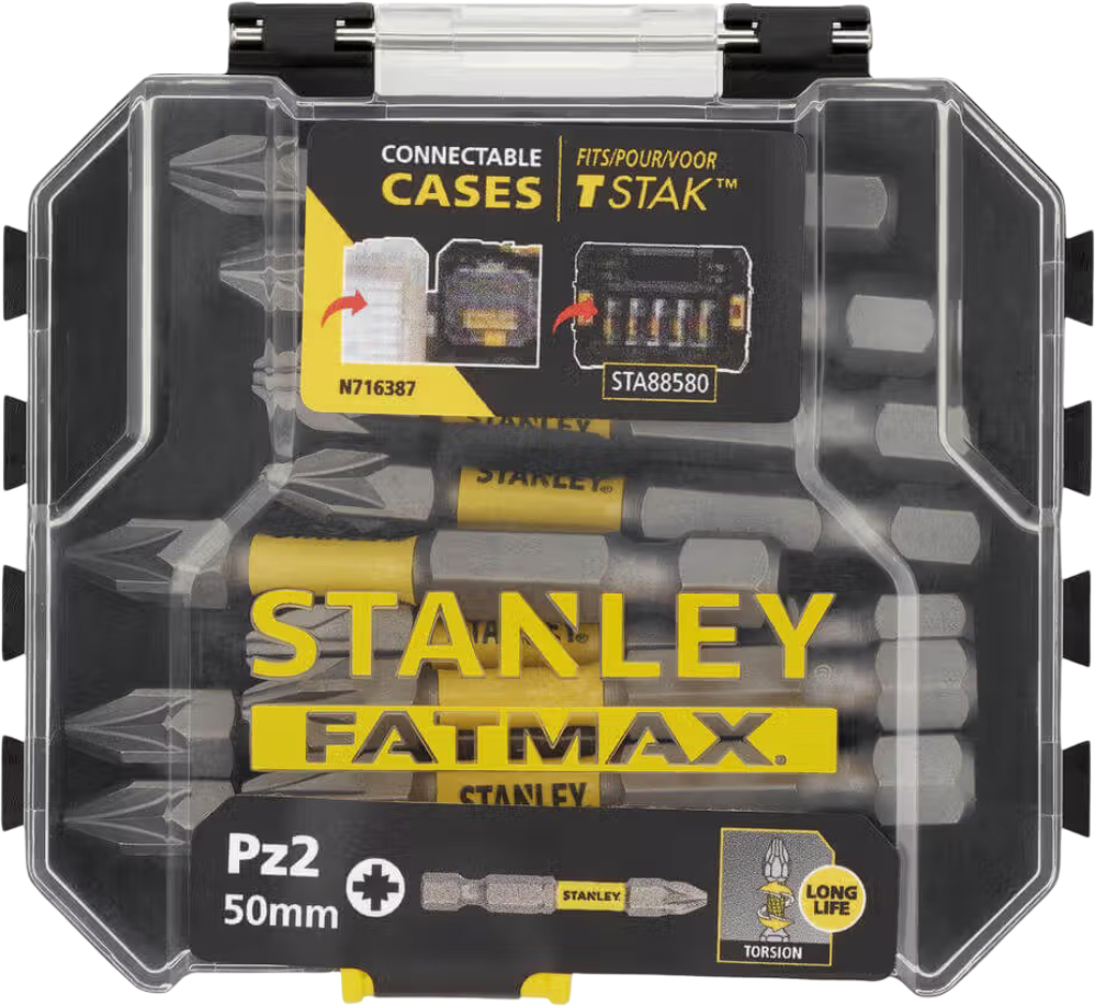 Біта для викрутки Stanley FatMax 10 шт. (STA88572) - Фото 1
