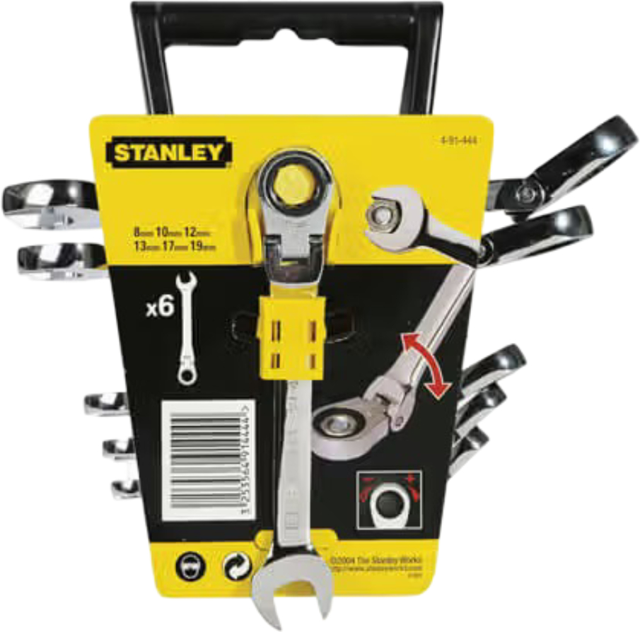 Набор комбинированных ключей Stanley MaxiDrive Plus 6 шт. (4-91-444) - Фото 1