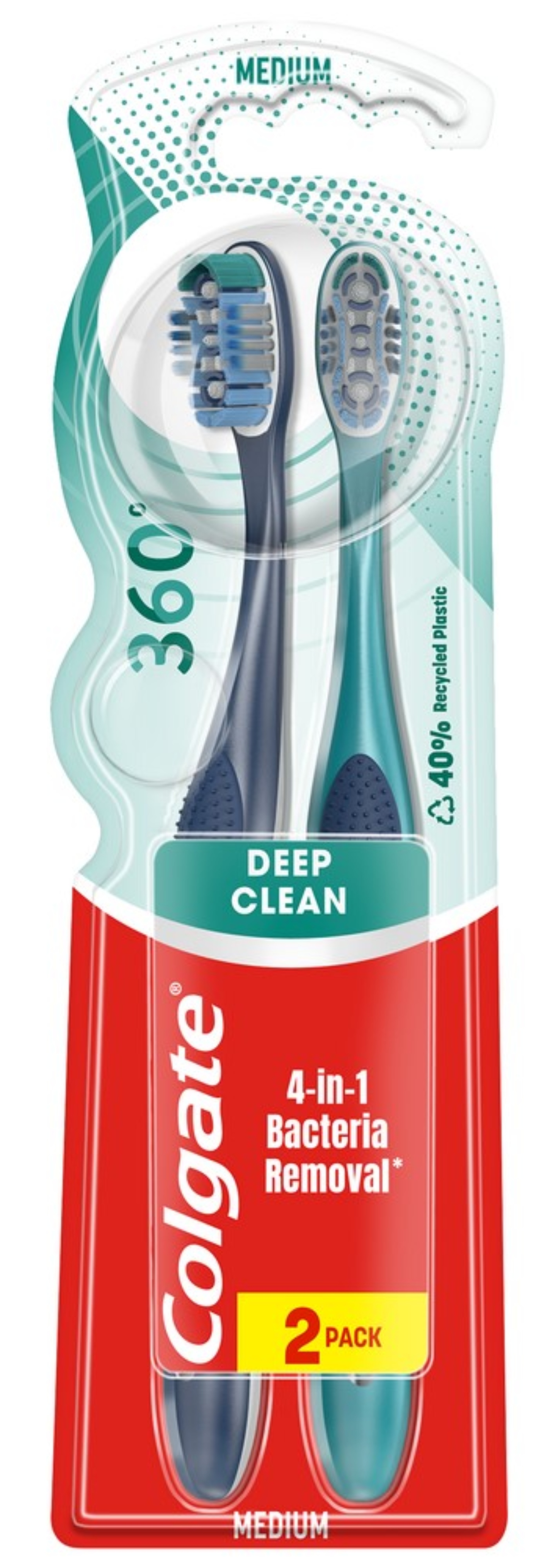 Зубная щетка Colgate 360 Суперчистота 2 шт. - Фото 1