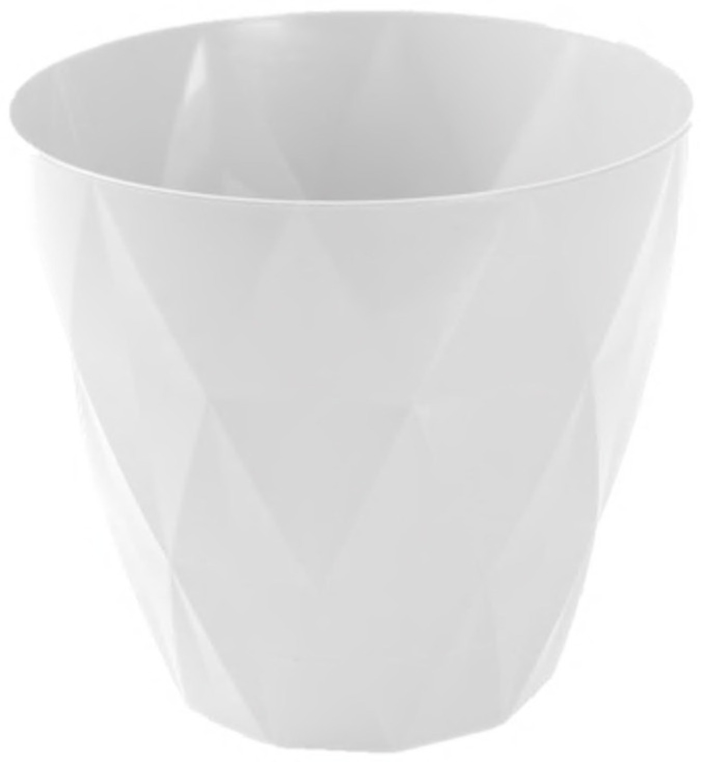 Вазон VIOLET HOUSE 0198 PRIZMA WHITE с внутренним сливом воды 1.5 л - Фото 1