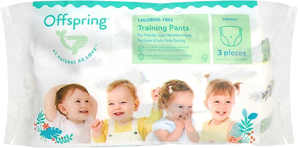 Одноразові підгузки-трусики Offspring розмір L, 3 шт, семпл (DP-OI-FPT-L3P) - Фото 1