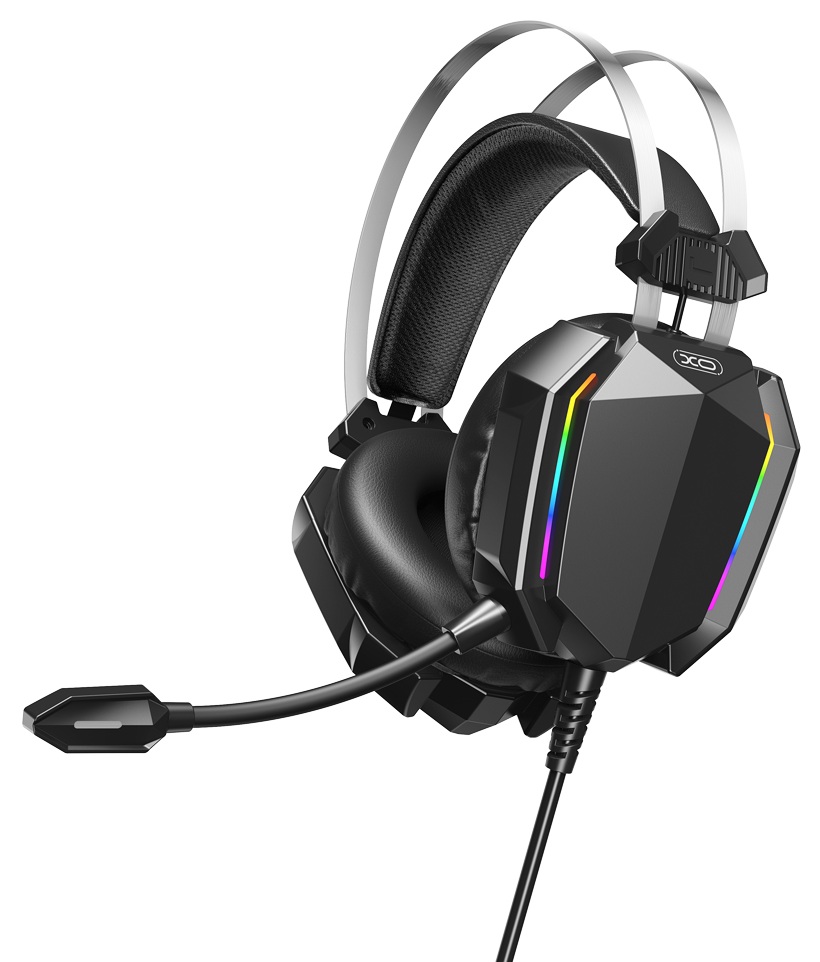Гарнитура проводная игровая XO GE-07 Static Gaming Black - Фото 1