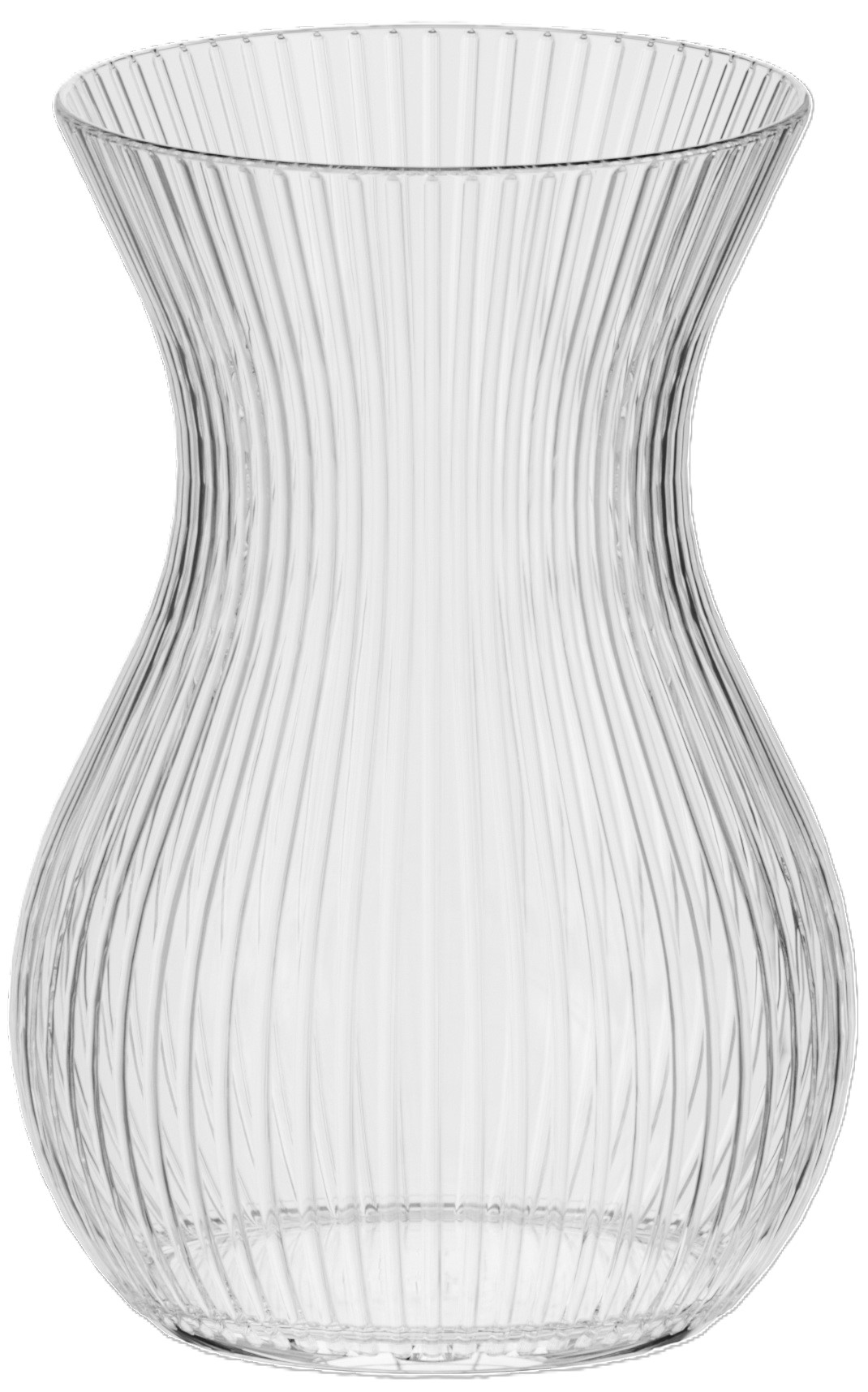 Ваза Trendglass ASTA RIBS 18 см (35446) - Фото 1