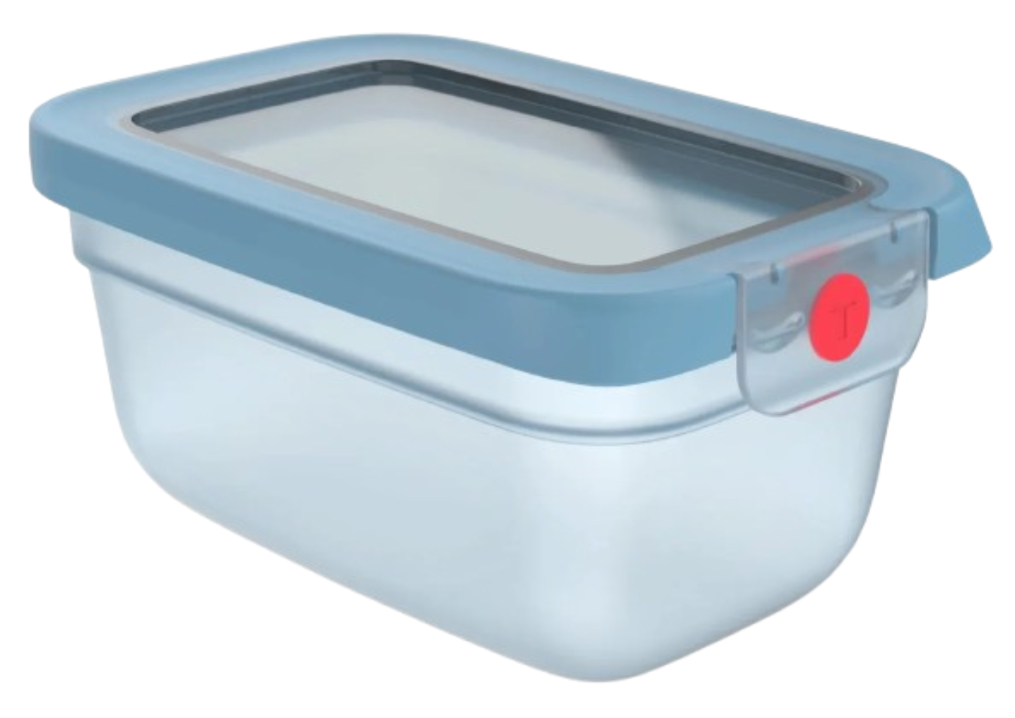 Ємність для зберігання Tefal N1210410 ONECLICK, 0,75 л блакитний - Фото 1