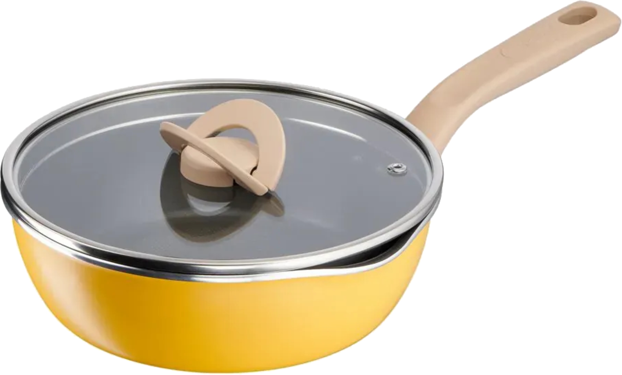 Сковорода універсальна Tefal G1808604 22 см (2,2 л), жовта з кр - Фото 1