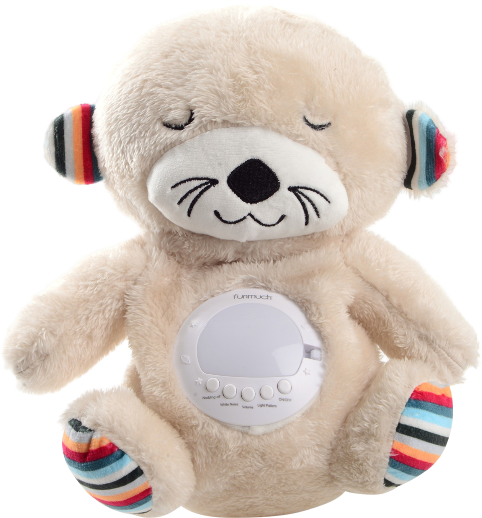 Ночник-игрушка Funmuch Выдра с функцией колебания проектором (FM666-73) - Фото 1