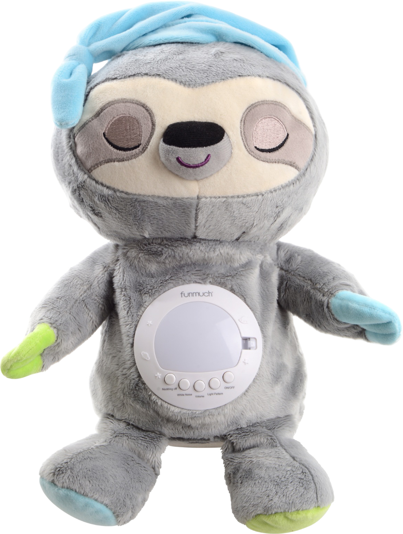 Ночник-игрушка Funmuch Ленивец с функцией колебания проектором (FM666-75) - Фото 1