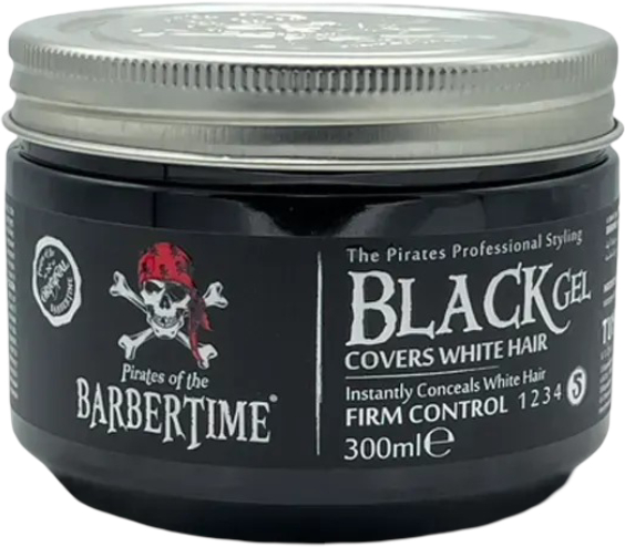 Гель и воск для укладки волос Barbertime Hair Gel Black 300 мл (8682815651855) - Фото 1