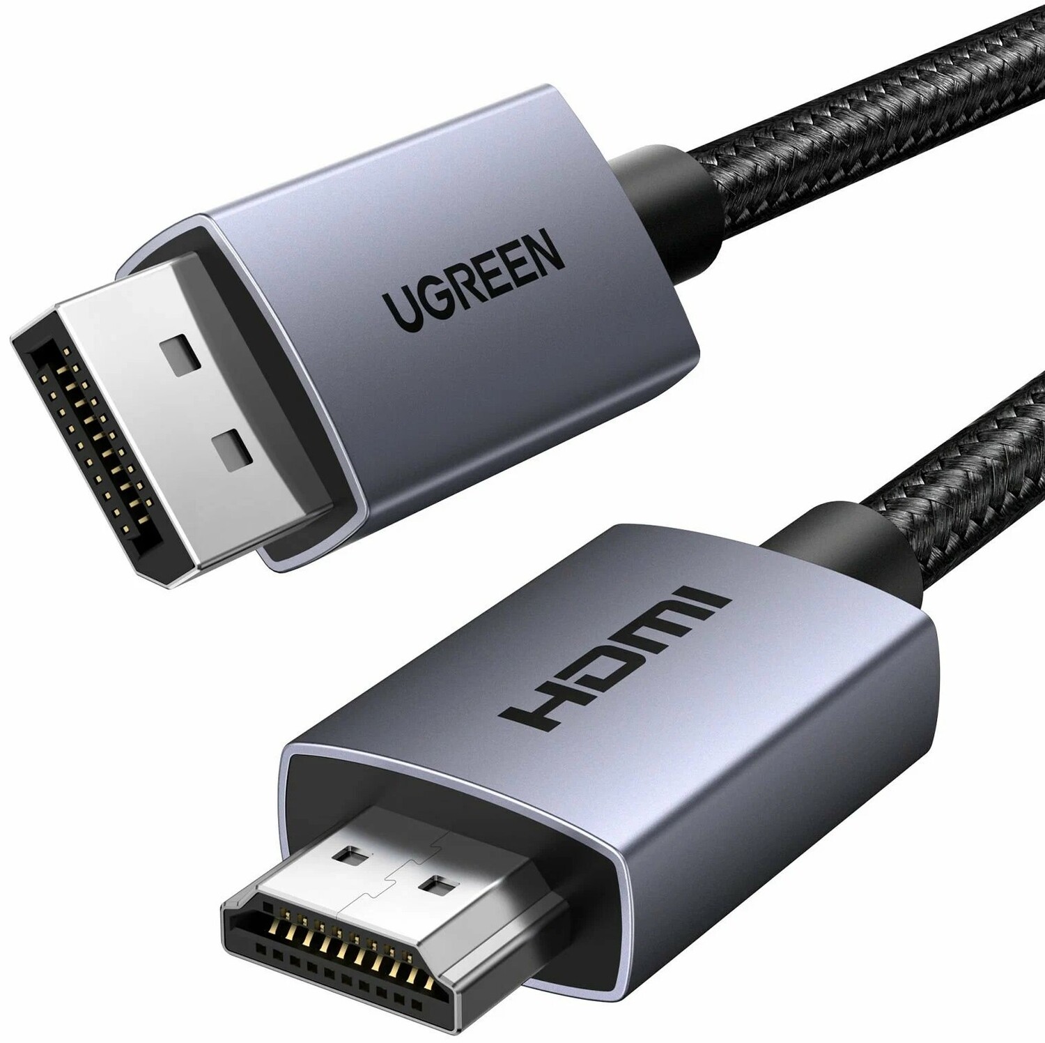 Кабель UGREEN DP125 DisplayPort to HDMI 2.0 5m Black (35845) - Фото 1