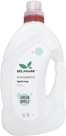 Рідке мило для рук DeLaMark Зелене яблуко 4 л (4820152332059) - Фото 1