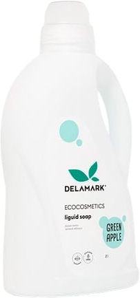 Рідке мило для рук DeLaMark Зелене яблуко 2 л (4820152332738) - Фото 1