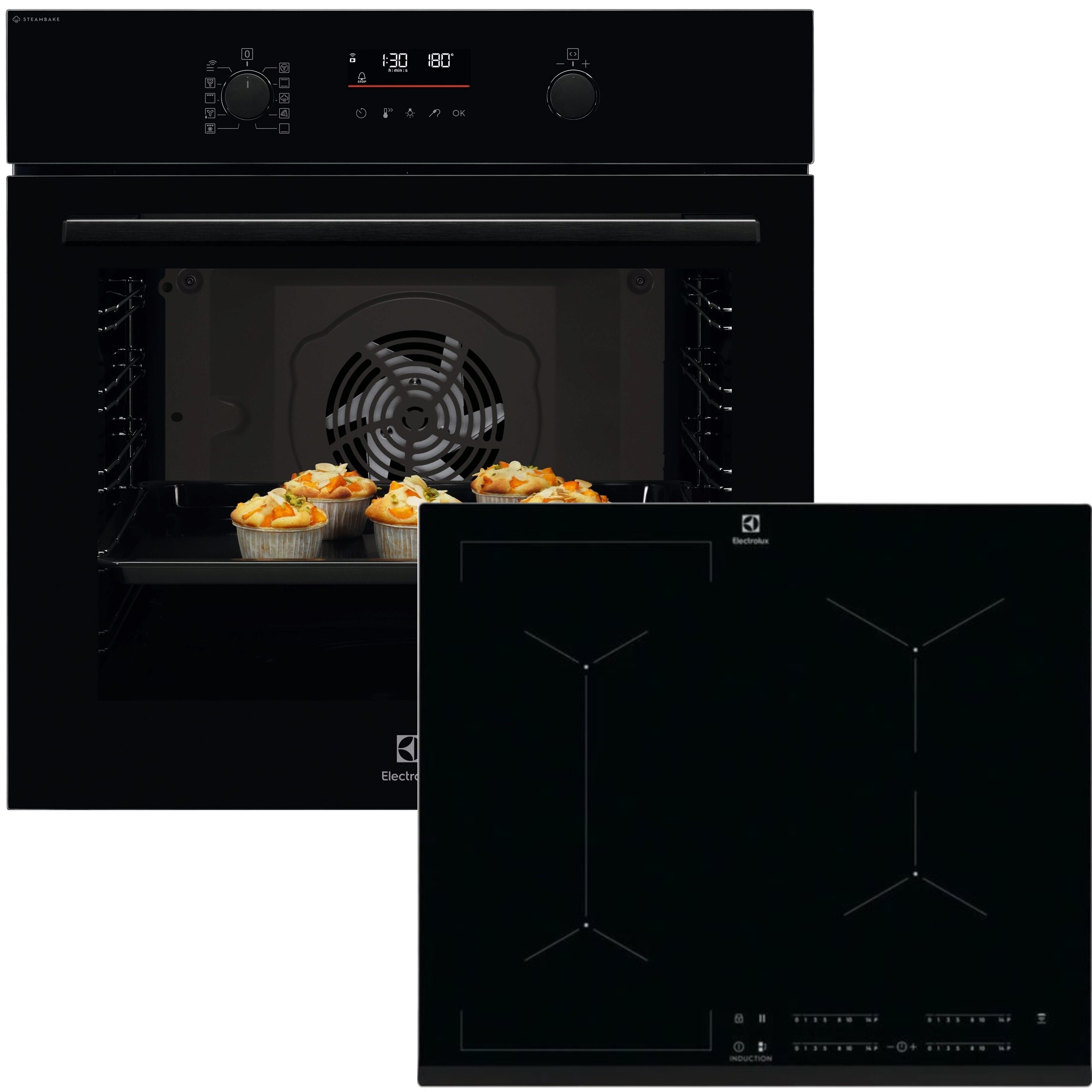 Комплект техніки Electrolux Духова шафа + Варильна поверхня Electrolux LOD6F77WZ + CIV634 - Фото 1
