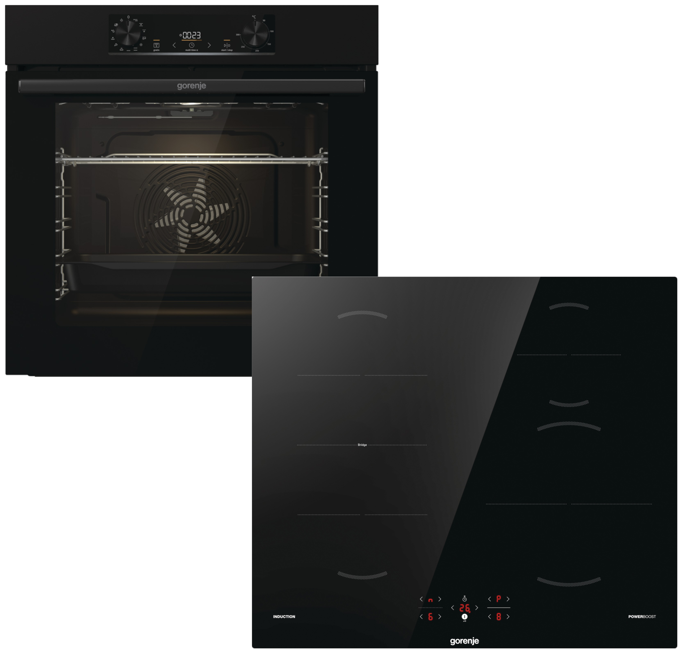 Комплект техніки Gorenje Духова шафа + Варильна поверхня Gorenje BOP6737E02BK + GI621FMC - Фото 1