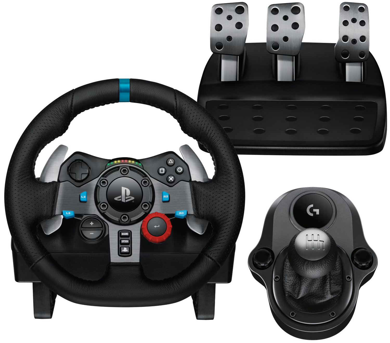Руль Logitech G29 Racing Wheel and Pedals for PS4-5 and PC + Shifter USB-PLUG-EMEA-914-EU (991-000557) - Фото 1